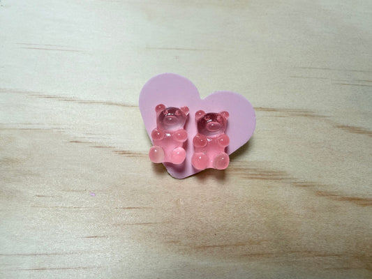 Pink Gummy Bear Earrings